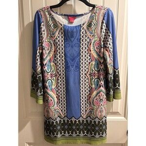 Sunny Leigh Dress Womens Sz Small Multicolored